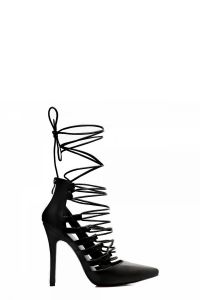 CZÓŁENKA LACE UP Czarny