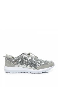 LEKKIE TRAMPKI GLITTER Szary