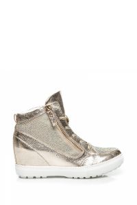 SNEAKERSY NA KOTURNIE GOLD