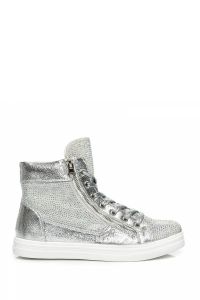 WYSOKIE TRAMPKI SILVER Szary