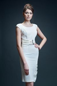 Sukienka Model Bianka Ecru