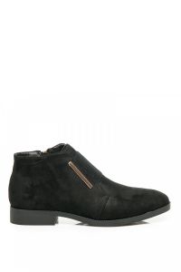 NISKIE BOTKI SUEDE Czarny