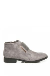NISKIE BOTKI SUEDE Szary