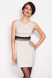 Sukienka Koronka Model Solange Beige