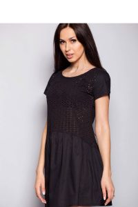 Ciekawa sukienka o swobodnym kroju MM1132 Black