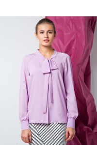 Modna bluzka o luźnym kroju GR1331 Liliowy