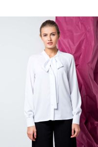 Modna bluzka o luźnym kroju GR1331 White