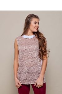 Lekka elegancka bluzka GR1352 Beige