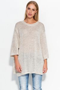 Sweter Damski Model S40 Beige Melange