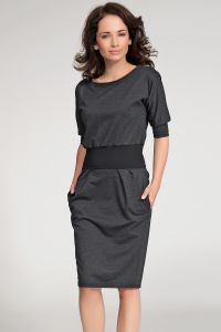 Sukienka Model NU35 Grafit Melange