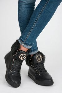 WYSOKIE TRAMPKI Z FUTERKIEM Czarny