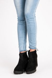 STYLOWE BUTY Z ZAMSZU Czarny