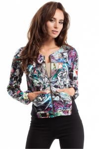 Bluza Damska Model MOE267 Geometria Multicolor