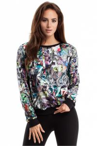 Bluza Damska Model MOE264 Geometria Multicolor