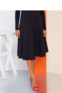 Rozkloszowana spódnica midi GR1704 Black