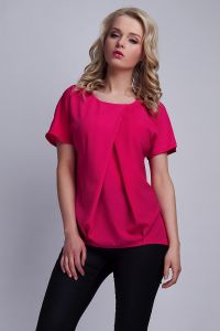 Bluzka Model BLU121 Fuksja