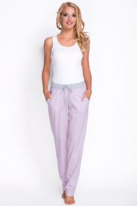 Spodnie Piżamowe Model 3080-2 Grey/Pink