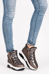 SPORTOWE BUTY Z OCIEPLENIEM  Szary