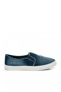 JEANSOWE SLIPONY Niebieski