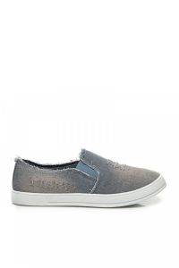 JEANSOWE SLIPONY Niebieski
