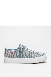 TRAMPKI - ANIMAL PRINT Niebieski