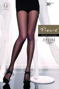 Rajstopy Wzorzyste Model Dezire 30 den Black
