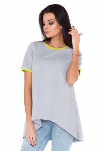 Tunika Model N6 Light Grey/Limonka