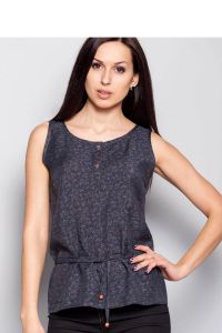 Stylowa bluzka z bawełny MM2079 Blue