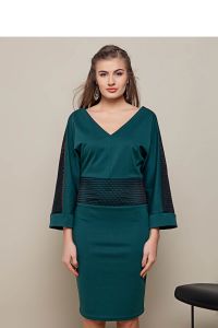 Ciekawa sukienka o nowoczesnym kroju GR1347 Green