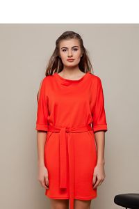 Elegancka sukienka przed kolano GR1345 Orange