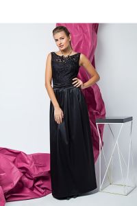 Długa sukienka wieczorowa GR1408 Black