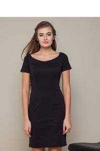 Klasyczna sukienka o prostym kroju GR1417 Black