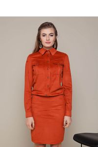 Modna sukienka na każdą okazję GR1333 Terakota