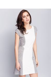 Modna sukienka w stylu casual MM1096 Light Grey