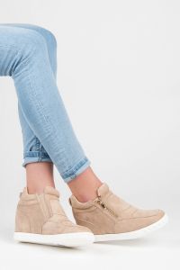 SNEAKERSY ZE ZŁOTYM SUWAKIEM