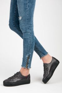 BUTY DAMSKIE SNAKE PRINT Czarny