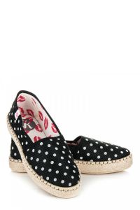 ESPADRYLE W GROSZKI Czarny