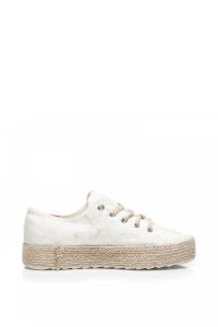 TRAMPKI JAK ESPADRYLE Biały