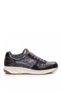 BUTY SPORTOWE Z BROKATEM Fioletowy