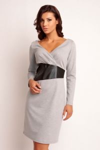 Sukienka Model Oriana Knitwear Popiel