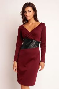 Sukienka Model Oriana Knitwear Bordo