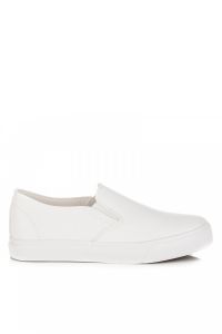 TRAMPKI SLIP ON Biały