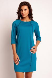 Sukienka Model Sendy Trimmed Sky Blue