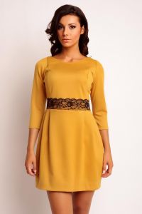 Sukienka Model Solange Knitwear Honey