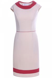 Sukienka FSU343 SZAMPAN CZERWONY