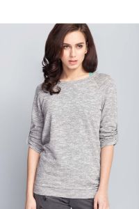 Oryginalna tunika o wolnym kroju MM2068 Grey/Mint