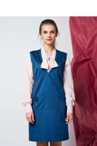 Sukienka sarafan o swobodnym kroju GR1199 Blue