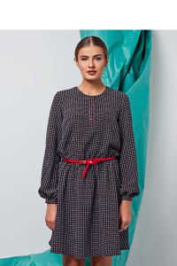 Sukienka z długimi rękawami GR1264 Black