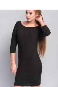 Elegancka sukienka z dzianiny MM1080 Black