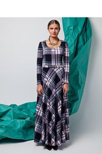 Długa sukienka do podłogi GR1402 Grey